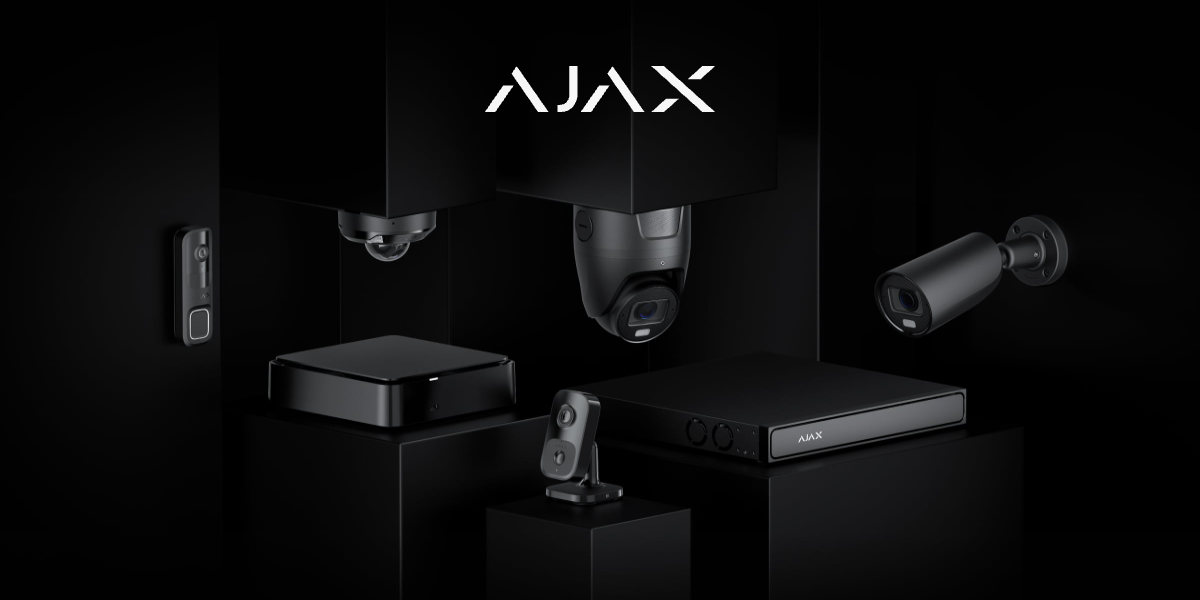 Ajax Kameras und Videotechnik in schwarzer Ausführung